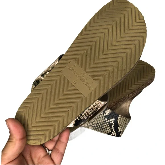 Sam Edelman Snake Print Sandals - Picture 5 of 6